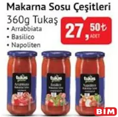 TUKAŞ MAKARNA SOSU ÇEŞİTLERİ 360 G TUKAŞ MAKARNA SOSU ÇEŞİTLERİ 360 G